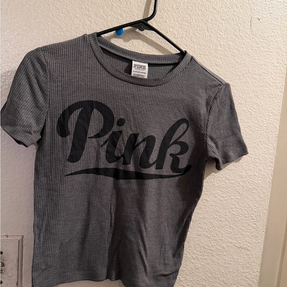 PINK Victoria's Secret Charcoal Kids Tee